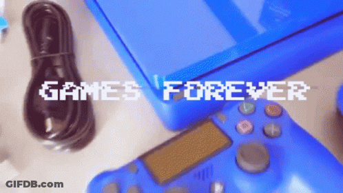 Video Game Controller Saying Games Forever GIF