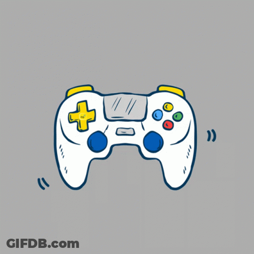 Video Game Controller With Game On GIF