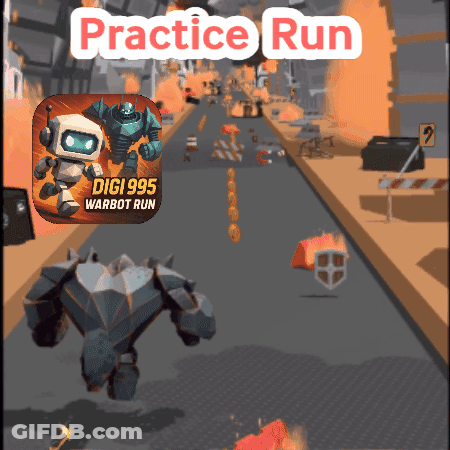 Video Game Digi 995 Warbot Run GIF