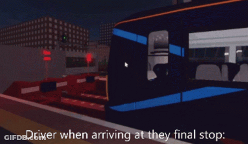 Video Game Driver Arriving At They Final Stop GIF