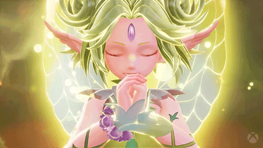 Video Game Fairy Fluttering Its Wings GIF