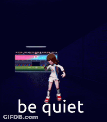 Video Game Girl Dark Room Be Quiet GIF