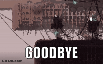 Video Game Goodbye Screen GIF