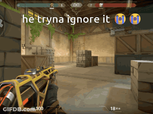 Video Game He Tryna Ignore It GIF