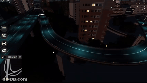 Video Game Highway At Night 1315622 GIF