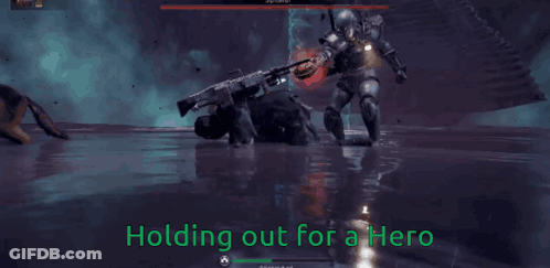 Video Game Holding Out For A Hero GIF