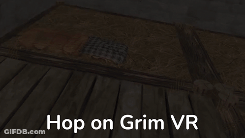 Video Game Hop On Grim VR GIF