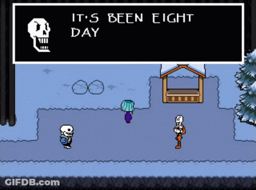 Video Game It's Been Eight Days GIF