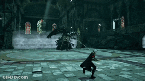 Video Game Knight Fighting Monster GIF