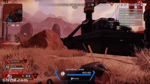 Video Game Knockdown Shield Activation GIF