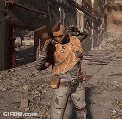 Video Game Man Holding Axe And Book GIF