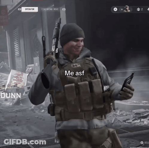 Video Game Man Holding Gun Saying Me Asf GIF