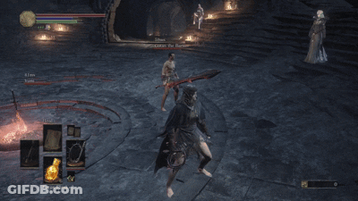 Video Game Man Holding Sword And Shield GIF