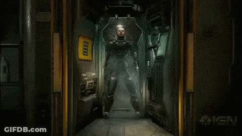 Video Game Man With Sign Saying II GIF