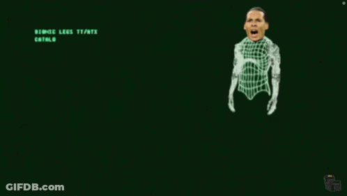 Video Game Man With Skeleton Body And Catalogue Number GIF