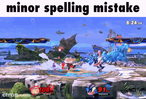 Video Game Minor Spelling Mistake GIF