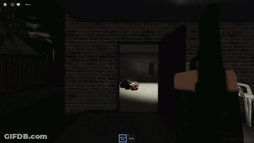 Video Game Person Holding Gun In Room GIF