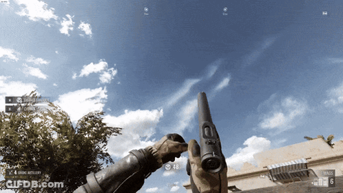 Video Game Person Holding Gun GIF