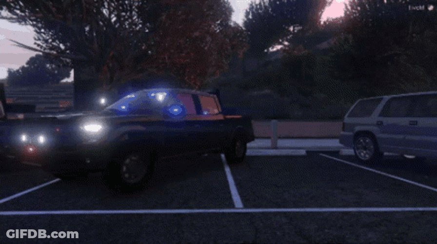 Video Game Police Car Lights GIF