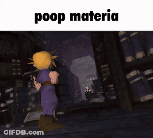 Video Game Poop Materia GIF