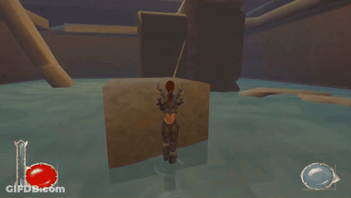 Video Game Red Circle And White Circle GIF