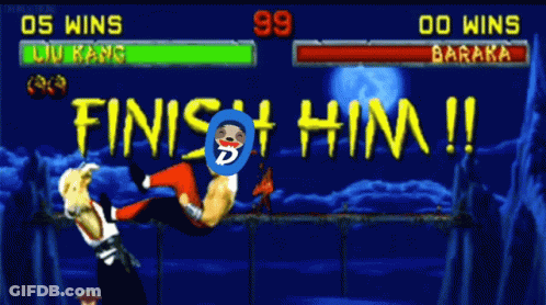Video Game Saying Finish Him GIF