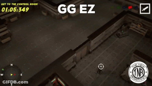Video Game Saying GG EZ GIF