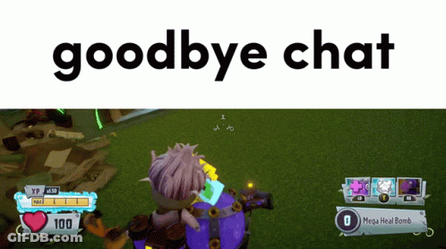Video Game Saying Goodbye Chat GIF