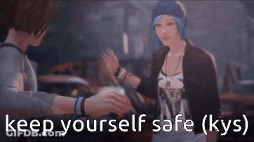 Video Game Saying Keep Yourself Safe GIF