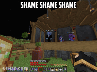 Video Game Saying Shame Shame Shame GIF