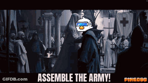 Video Game Scene Assemble The Army GIF