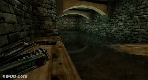 Video Game Scene Book Titled I Recon GIF