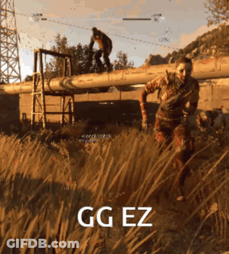 Video Game Scene Saying GGEZ GIF