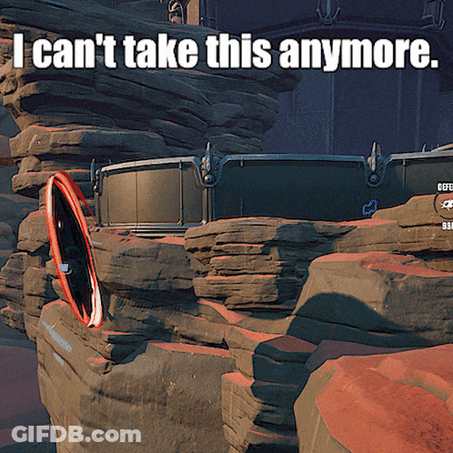 Video Game Scene Saying I Can't Take This Anymore GIF