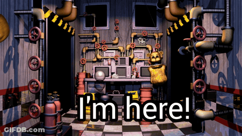 Video Game Scene Saying I'm Here GIF