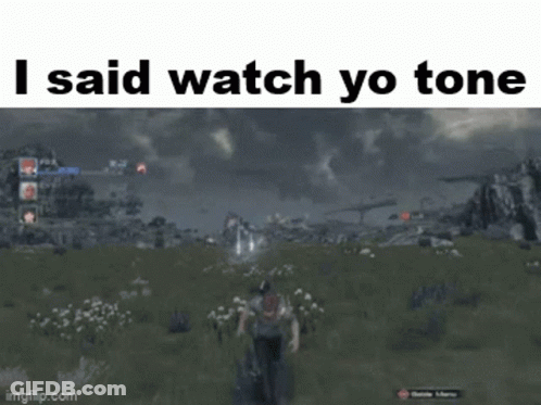 Video Game Scene Saying I Said Watch Yo Tone GIF
