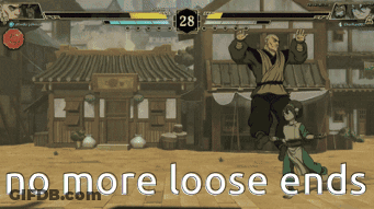 Video Game Scene Saying No More Loose Ends GIF