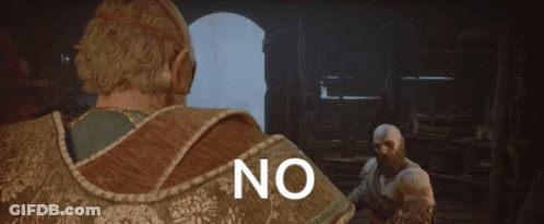 Video Game Scene Saying No GIF