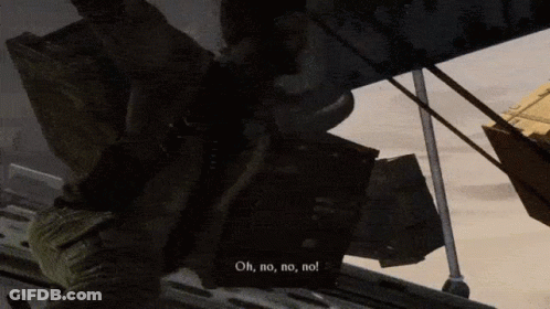 Video Game Scene Saying Oh No No No GIF