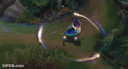 Video Game Scene With Blue Light GIF