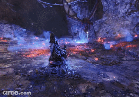 Video Game Scene With Letter V GIF