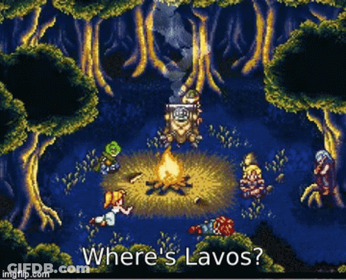 Video Game Scene With Words Where's Lavos GIF