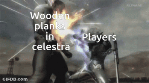 Video Game Scene Wooden Plank In Celestra GIF