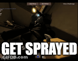 Video Game Screen Get Sprayed GIF