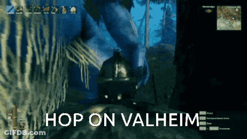Video Game Screen Hop On Valheim GIF