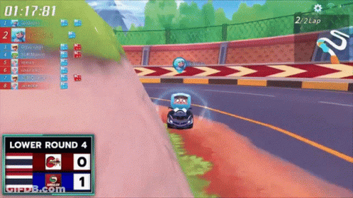 Video Game Screen Lower Round Race GIF