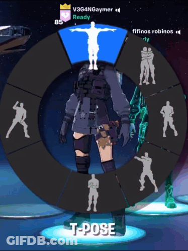 Video Game Screen Person T-Posing GIF