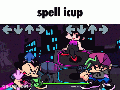 Video Game Screen Saying Spell Icup GIF