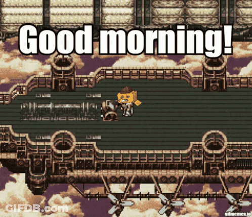 Video Game Screen Says Good Morning GIF
