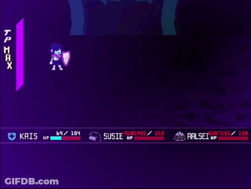 Video Game Screen Showing Kris GIF